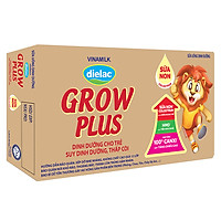 Thùng 48 Hộp Sữa Bột Pha Sẵn Vinamilk Dielac Grow Plus - Đỏ 110ml