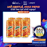 Lốc 6 Lon Nước Ngọt Có Gaz Mirinda Cam (320ml/lon)
