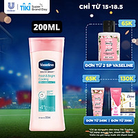 Sữa Dưỡng Thể 200Ml Vaseline Dưỡng Ẩm Sáng Da Fresh & Bright 10X Niacinamide Giúp Da Sáng Khỏe Mịn Căng Tinh Chất Menthol Mát Lạnh Như Tuyết Tan Trên Da