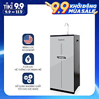 Máy Lọc Nước RO Hydrogen 9 Cấp Lọc Nagakawa NAG0509 - Màu Xám Đen - Hàng Chính Hãng