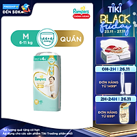 Tã Quần Pampers Nội Địa Nhật Bản M48/L38/XL36