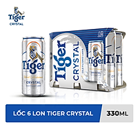 Lốc 6 Lon Tiger Crystal (330ml / Lon)