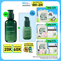 Tinh chất dưỡng ẩm cô đặc từ trà xanh và dầu hạt trà xanh tươi Jeju Innisfree The Green Tea Seed Serum 80ml - NEW