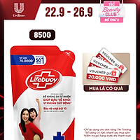 Sữa Tắm Lifebuoy 850g Bảo Vệ Vượt Trội 10 Giúp Bảo Vệ Khỏi 99.9% Vi Khuẩn Và Ngăn Ngừa Vi Khuẩn Lây Lan Trên Da Tốt Nhất