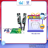 Combo P/S Kháng Khuẩn & Thanh Nhiệt : Kem Đánh Răng Trà Xanh 240G + 2 Bàn Chải Đánh Răng White Detox