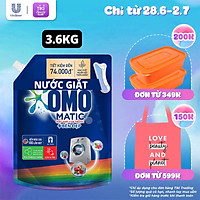 Túi Nước Giặt Omo Matic Cho Máy Giặt Cửa Trước Bền Đẹp Bền Màu Sau 100 Lần Giặt 3.6Kg