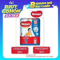 Tã Quần Huggies Dry Gói Cực Đại M74 (74 MIếng) - Tặng 8 miếng