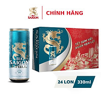 Thùng 24 Lon Bia Sài Gòn Chill 330ml