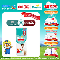Tã/ Bỉm Quần PAMPERS Giữ Dáng Gói Đại Size M(60 miếng, 7-12kg)/ L(54 miếng, 9-14kg)/ XL (48 miếng, 12-17kg)/ XXL (44 miếng, 15-25kg), Chống Xệ