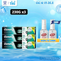 Combo 3 Kem Đánh Răng Closeup Giúp Làm Trắng Răng Tự Nhiên Sau 2 Tuần Với Chiết Xuất Dừa Và Than Hoạt Tính 230G/Tuýp