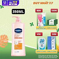Sữa Dưỡng Thể 350Ml Vaseline Dưỡng Ẩm Sáng Da Chống Nắng Spf24Pa++ Sun + Pollution Protection Bảo Vệ Da Tới 4H Với Spf 24 Pa++