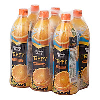 Lốc 6 Chai Nước Cam Có Tép Teppy Minute Maid (1L / Chai)