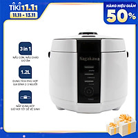 Nồi Cơm Điện Nắp Gài Nagakawa NAG0131 (1.2 Lít) - Hàng Chính Hãng