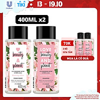 Combo Dầu Gội Xả LBP Óng Mượt Rạng Rỡ Với 100% Tinh Dầu Hoa Hồng Bulgaria Và Bơ Murumuru 400ml
