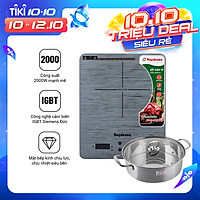 Bếp Từ cảm ứng Nagakawa NAG0710 (2000W) - Kèm Nồi Lẩu - Hàng Chính Hãng