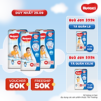 Combo 3 Gói Tã Quần Huggies Dry Gói Đại M54 (54 Miếng)