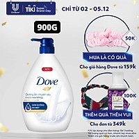 Sữa Tắm Dưỡng Thể 900G Dove Dưỡng Ẩm Chuyên Sâu Deeply Nourishing Với 1/4 Kem Dưỡng Da Mặt