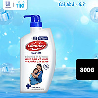 Sữa Tắm Lifebuoy Sạch Khuẩn Chăm Sóc Da Ngăn Ngừa Vi Khuẩn Lây Lan Với Ion Bạc+ Hỗ Trợ Cùng Đề Kháng Da Tự Nhiên Túi 800G