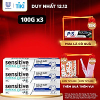 Combo 3 Kem Đánh Răng Sensitive Expert By P/S Whitening Trắng Răng 100g