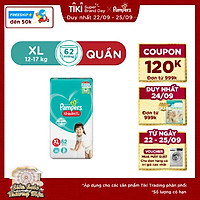 Tã Quần Pampers Giữ Dáng Mới Gói Cực Đại M74/XL62/XXL56/L68