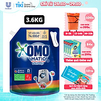 Nước giặt OMO Matic chuyên dụng Cửa Trước Bền Màu với tinh chất Lựu Tre 3.6 kg