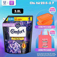 Nước Xả Làm Mềm Vải Comfort Giữ Màu & Bền Vải Bella Hương Nước Hoa Thiên Nhiên 3.8L