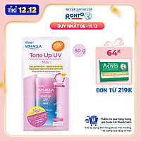 Sữa chống nắng nâng tông dành cho da dầu/hỗn hợp Sunplay Skin Aqua Tone Up UV Milk Lavender SPF50+ PA++++ (50g)