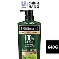 Dầu Gội Tresemmé Salon Detox Gừng Và Trà Xanh Detox Tóc Chắc Khoẻ (640g)
