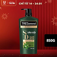 Dầu gội TRESEMME Salon Detox Dưỡng tóc chắc khỏe bóng mượt Gừng và Trà Xanh Giúp Detox tóc sạch sâu 850g