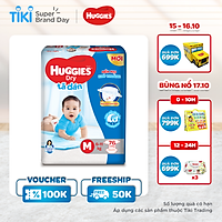 Tã Dán Huggies Dry Gói Cực Đại M76 (76 Miếng) - Bao Bì Mới