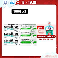 Combo 3 Kem Đánh Răng Sensitive Expert By P/S Fresh Mint Bạc Hà Thơm Mát 100g