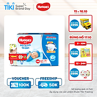 Tã Dán Sơ Sinh Huggies NB74 (74 Miếng) - Tặng Gói Khăn Ướt Huggies 64 Miếng