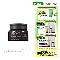 Siêu Mặt Nạ Đất Sét Đá Tro Núi Lửa Innisfree Super Volcanic Pore Clay Mask 2X 20ml - 131172278