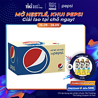 Thùng 24 Chai Nước Ngọt Có Gas Pepsi (390ml / Chai)