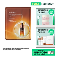 Mặt nạ phục hồi da tinh chất trà đen innisfree Black Tea Youth Enhancing Ampoule Mask 28ml - 131173391x
