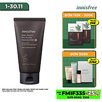 Sữa rửa mặt se khít lỗ chân lông innisfree Super Volcanic Pore Micellar Cleansing Foam 2X 150gr