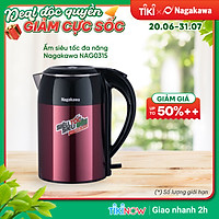 Bình Đun Siêu Tốc 2 Lớp Nagakawa NAG0315 (1.8 Lít) - Hàng Chính Hãng