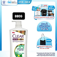 Dầu Gội đầu Sạch Gàu Clear Mát Lạnh Bạc Hà Đánh Bay Gàu Ngứa Vi Khuẩn 880g