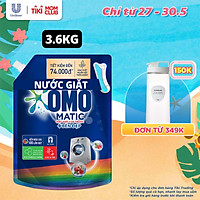 Túi Nước Giặt Omo Matic Cho Máy Giặt Cửa Trước Bền Đẹp Bền Màu Sau 100 Lần Giặt 3.6Kg
