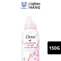 Whip Rửa Mặt Dove Tinh Chất - Serum Dưỡng Da Ẩm Mượt Sáng Khỏe, Sạch Sâu Với 70% Serum & Chiết Xuất Hoa Anh Đào 150G