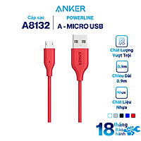 Dây Cáp Sạc Micro USB Anker PowerLine 0.9m - A8132 - Hàng Chính Hãng