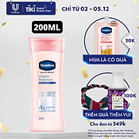Sữa Dưỡng Thể 200Ml Vaseline Dưỡng Ẩm Sáng Da Instant Radiance Vi Chất Phản Quang Giúp Da Sáng Tức Thì Gấp 4 Lần