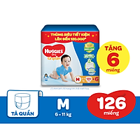 Tã quần Huggies Dry Tràm Trà Tự Nhiên MEGA JUMBO + Tặng 6 miếng