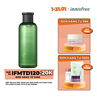 Nước cân bằng chăm sóc làm mịn da từ trà xanh và dầu hạt trà xanh tươi Innisfree Geen Tea Seed Skin 200ml - NEW