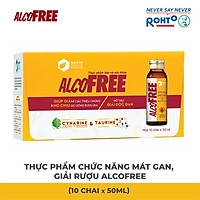 Thực Phẩm Chức Năng Mát Gan Giải Rượu Phục Hồi Sức Khỏe AlcoFree RMV-FF-AF10 (Hộp 10 Chai x 50ml)