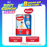 Tã Quần Huggies Dry Gói Cực Đại L68 (68 Miếng) - Tặng 8 miếng