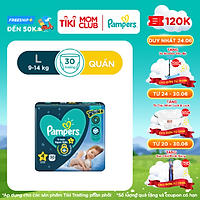 Tã/ Bỉm Quần PAMPERS Ngon Giấc, Size L(30 miếng, 9-14kg)/ XL(26 miếng, 12-17kg)/ XXL(22 miếng, 15-25kg) Mềm Mại Khô Thoáng Đến Sáng