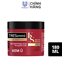 Kem Ủ Tóc TRESEMME Keratin Smooth Cho tóc khô xơ rối Tinh Dầu Argan & Keratin Dưỡng Tóc Vào Nếp Suôn Mượt 180ml