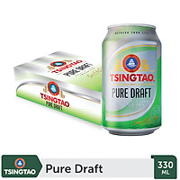 Thùng 24 lon Bia Tsingtao Pure Draft (330ml/lon)