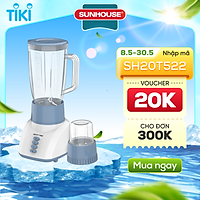 Máy Xay Sinh Tố Đa Năng Sunhouse HappyTime HTD5113G (Xanh) - Hàng chính hãng